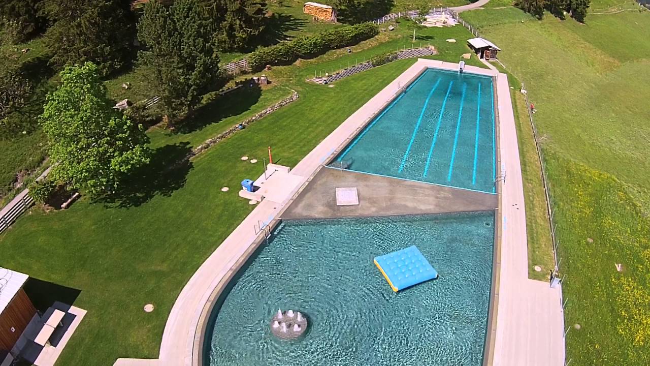 Freibad Pany, Pr&auml;ttigau, Graub&uuml;nden, Schweiz