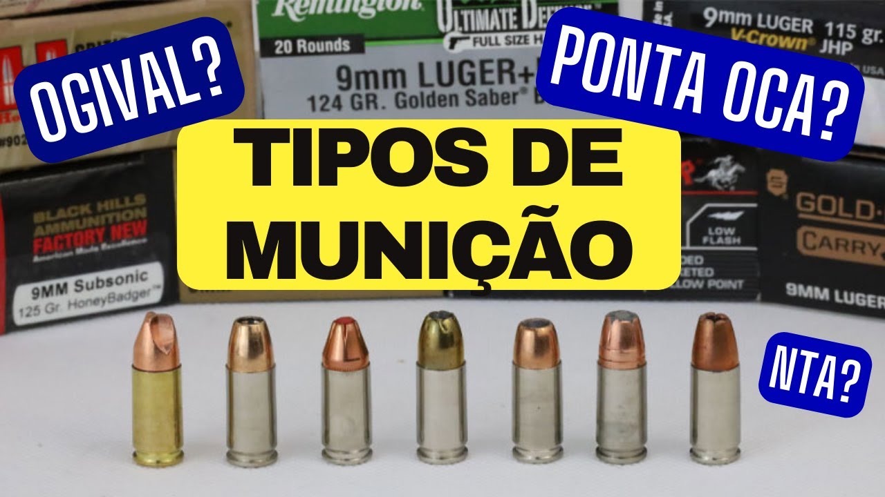Tipos de munições! Ogival, ponta oca, NTA, polymatch: para que serve cada munição.