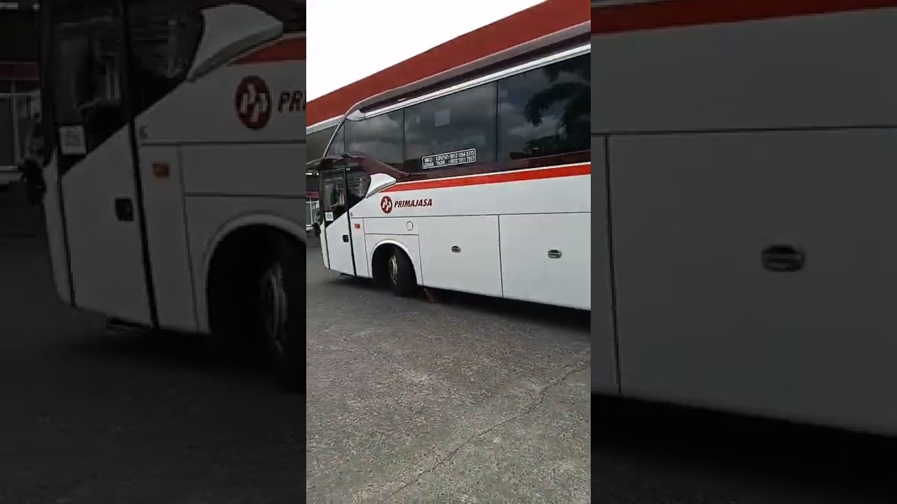 Bus Primajasa Puter Balik pom bensin, efek pengalihan arus di rancabango