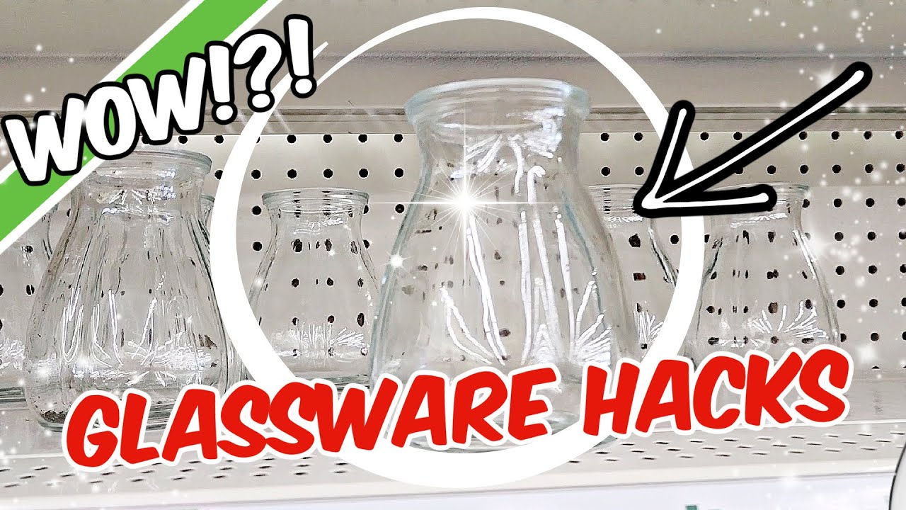 DOLLAR TREE GLASSWARE HACKS! + NEW Christmas DIYS 2022 | Krafts by Katelyn
