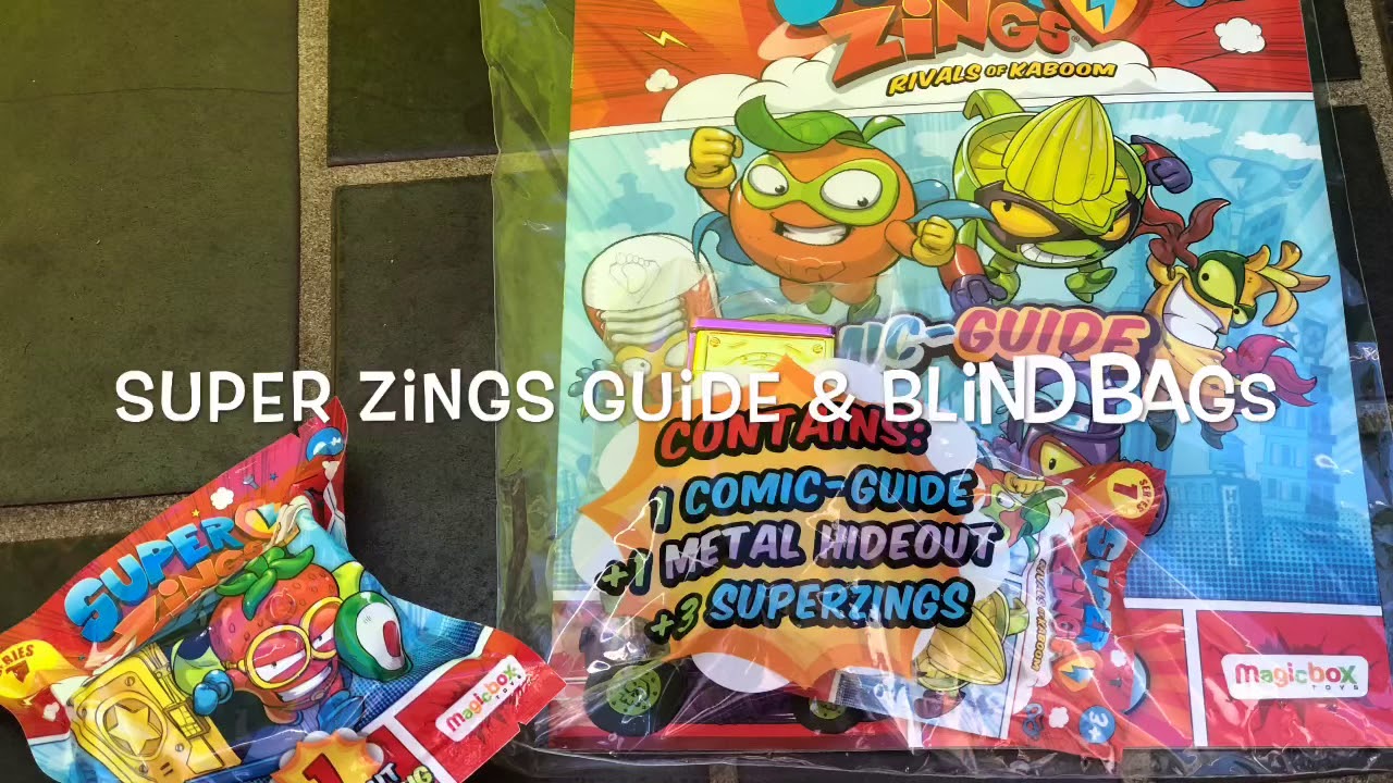 Super Zings Comic-Guide & Blind Bags. 子供の楽しみ