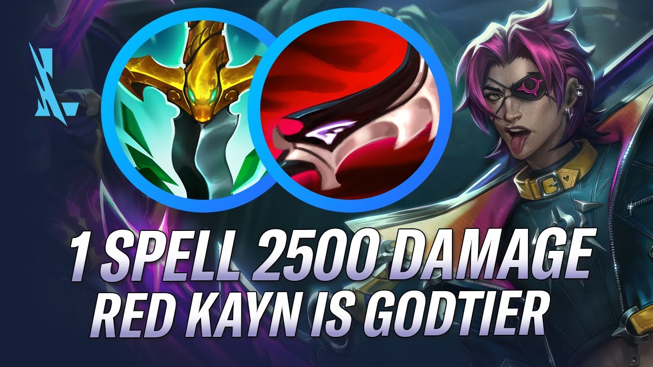 1 SPELL = 2500 DAMAGE! RED KAYN BREAKS THE META! KAYN WILD RIFT GAMEPLAY | RiftGuides | WildRift