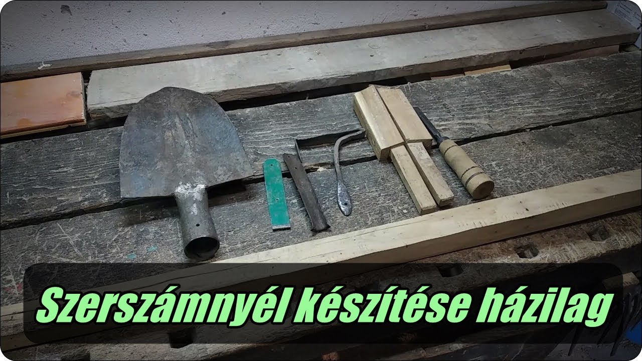 Szerszámnyél készítése házilag - Ásó nyelezése Matyi bácsi által
