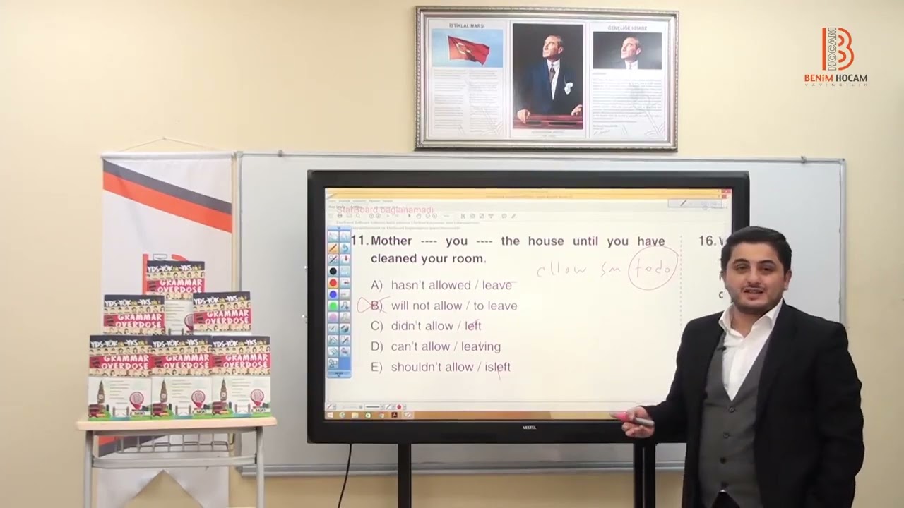 HAKKI ŞAHİN VİDEO 109 Grammar Overdose Passıve Test I   Soru Çözümü   YÖKDİL YDS LYS 5