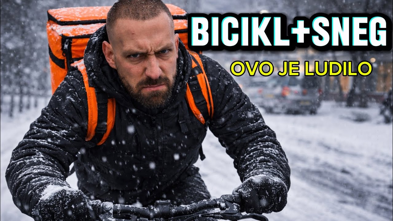 NAJTEŽI DAN KAO DOSTAVLJAČ 🚴🏼❄️