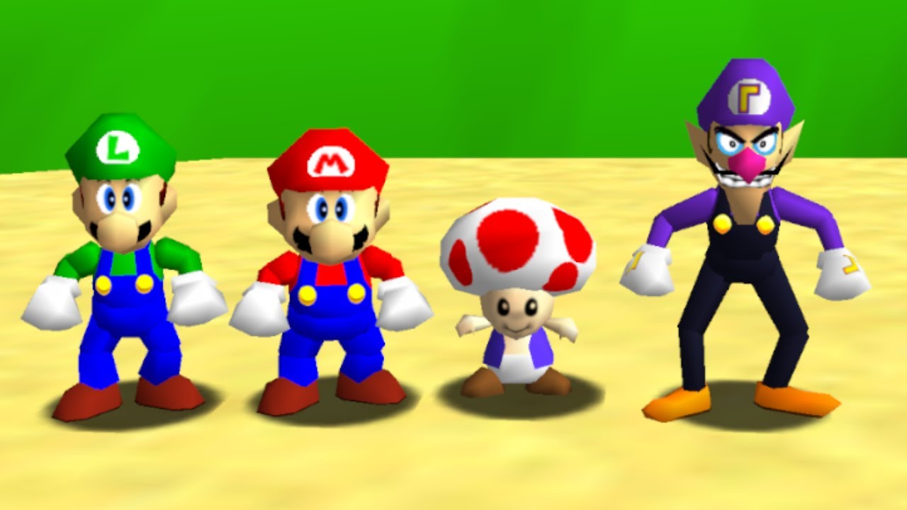 Super Mario 64 (4 Players) - Full Game 100% Walkthrough