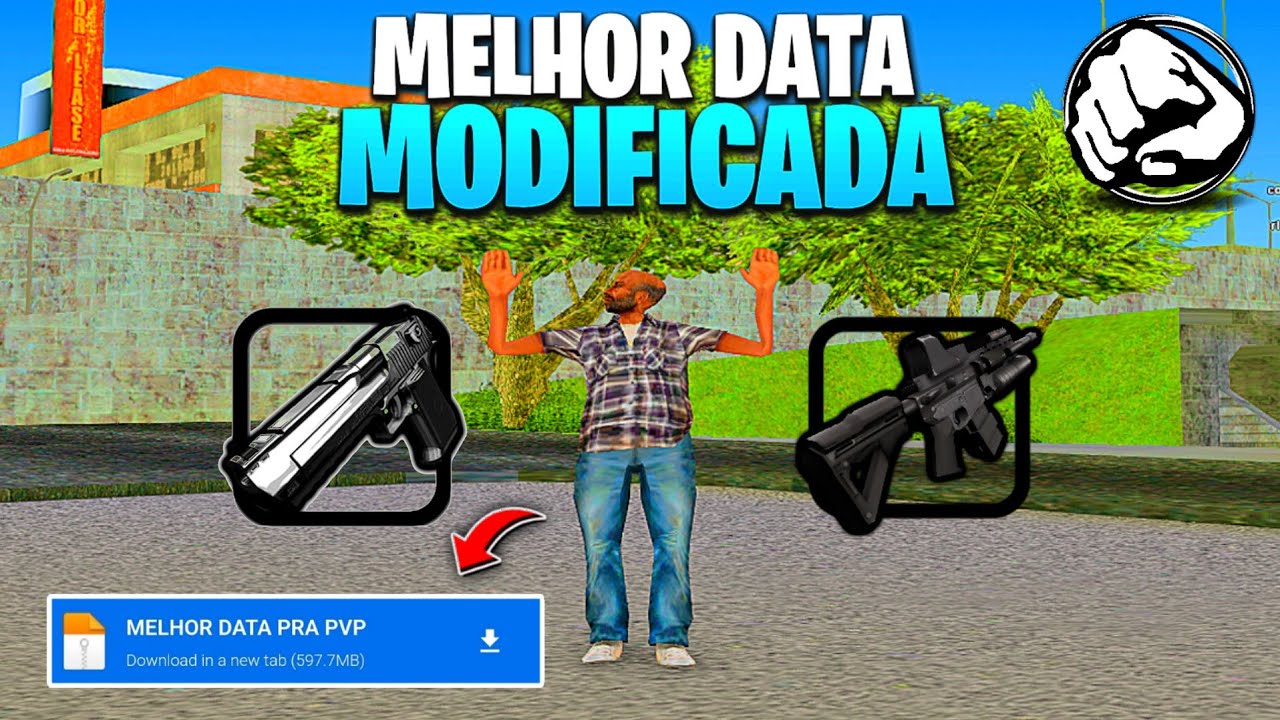 MELHOR DATA MODIFICADA ANT LAG COM +200 FPS CRAVADO PRA RP, PVP, E FUGAS PRA BRP/SAMP!😲