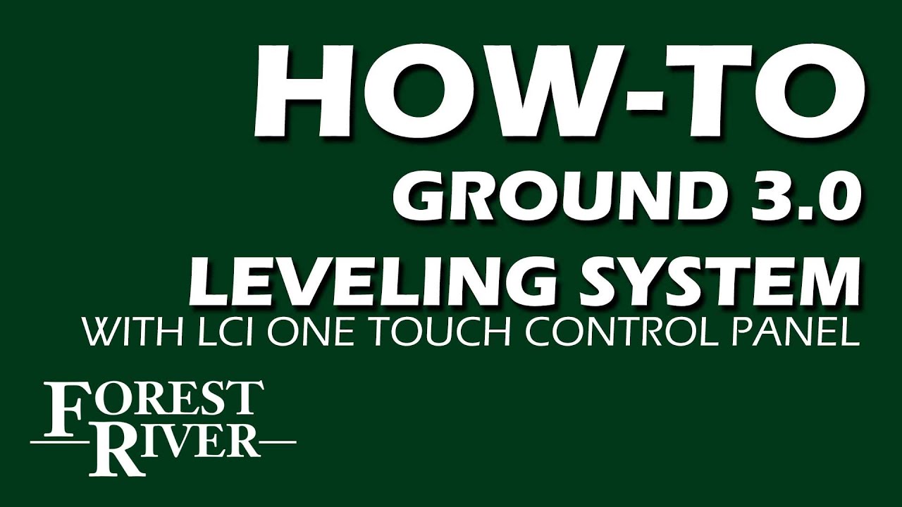 Ground 3 0 Leveling System with LCI One Touch Control Panel
