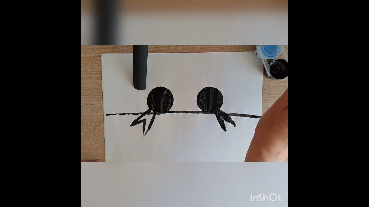 Малювання.  Птахи. Ластівки. Старша група.