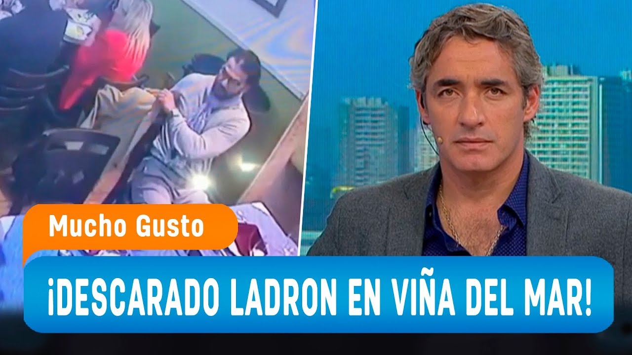 Cámaras captan descarado robo en un restaurante de Viña del Mar - Mucho Gusto 2019