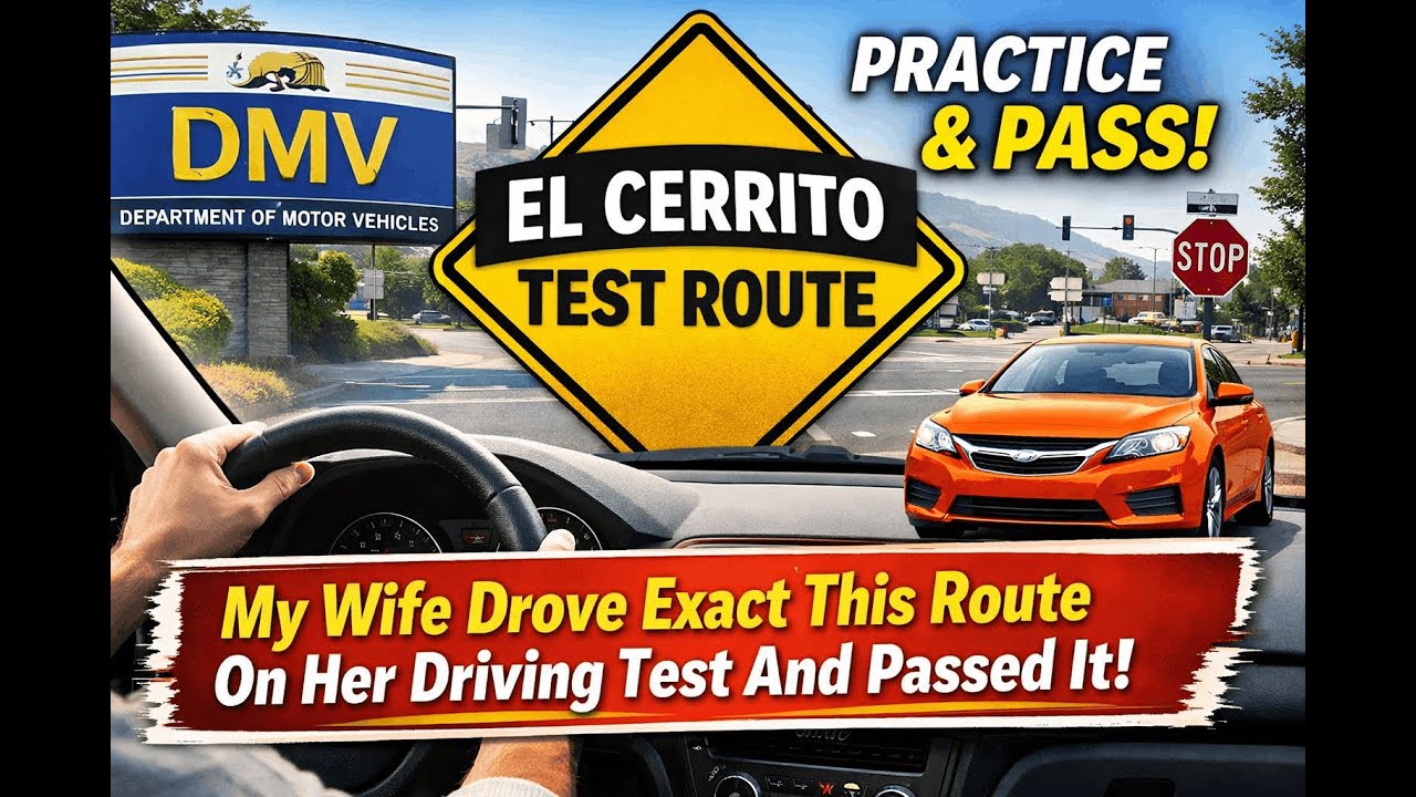 DMV El Cerrito Driving Test Route Alternative Route