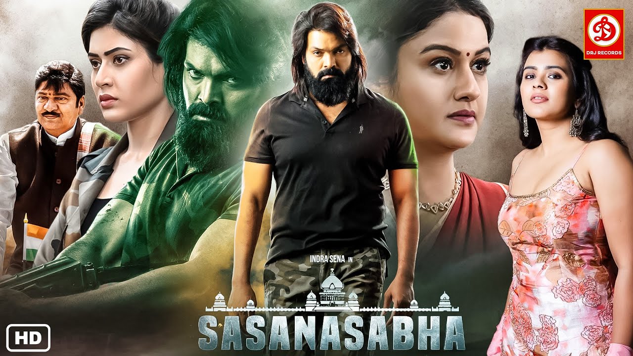 Sasanasabha (2024) New Released Hindi Dubbed Movie Full Love Story- Indra Sena, Hebah, Aishwarya