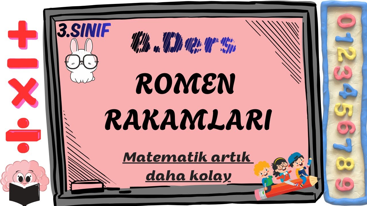 3. Sınıf Matematik Konu Anlatımı | 8. Romen Rakamları