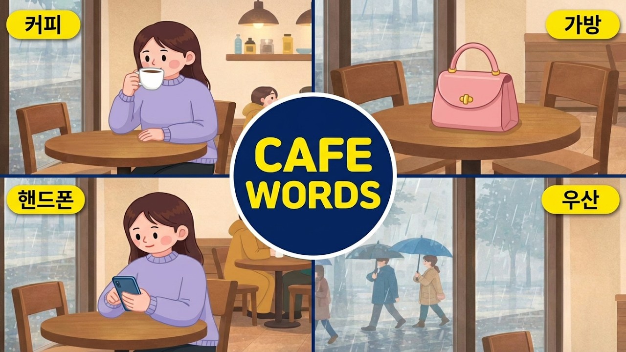 Find 10 Korean Words in This Picture | TOPIK 1 Cafe