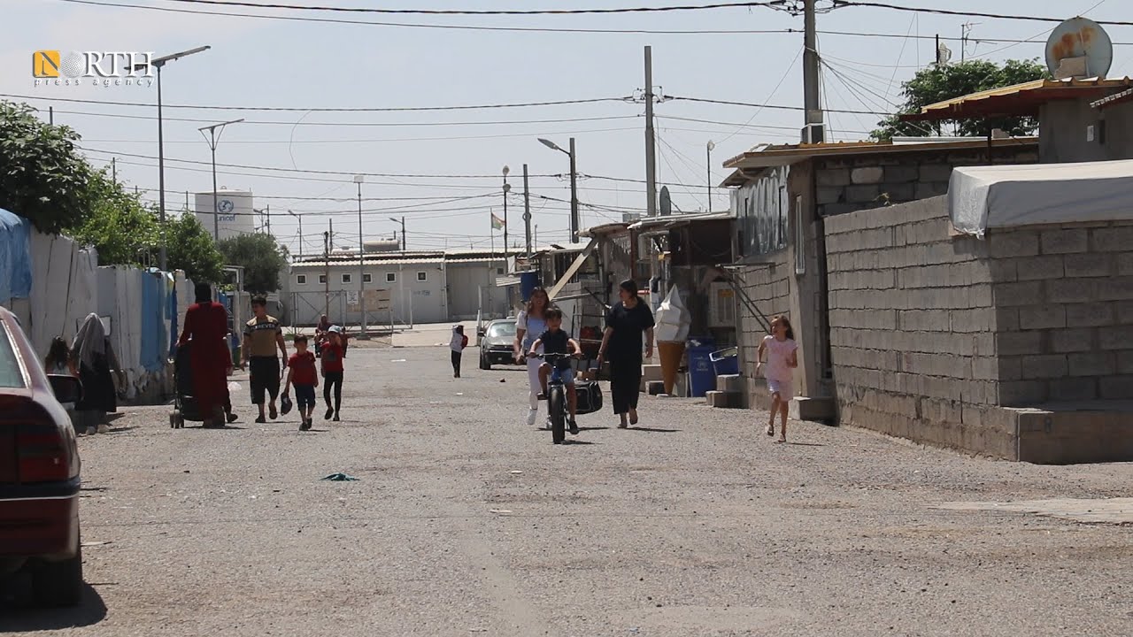 أرامل في مخيم للاجئين السوريين بأربيل يكافحن قسوة الحياة ـ نورث برس