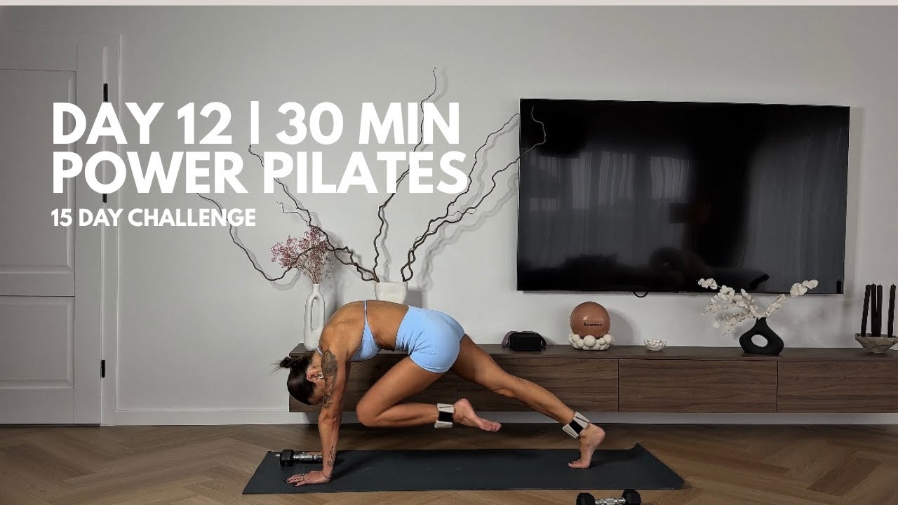 15 DAY CHALLENGE | DAY 12 | POWER PILATES 30 MIN | SVARELIAI