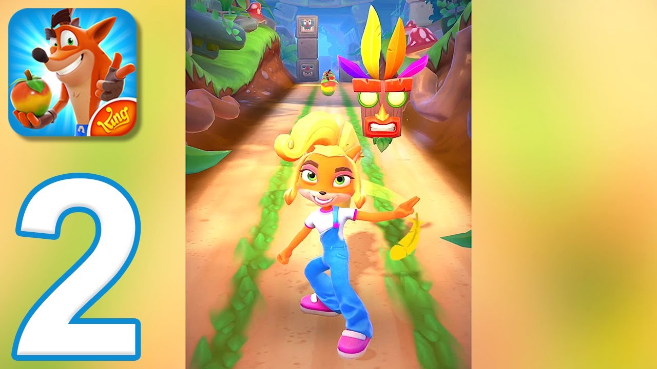 Crash Bandicoot: On the Run - Gameplay Walkthrough Part 2 - Coco and Wumpa Island (iOS, Android)