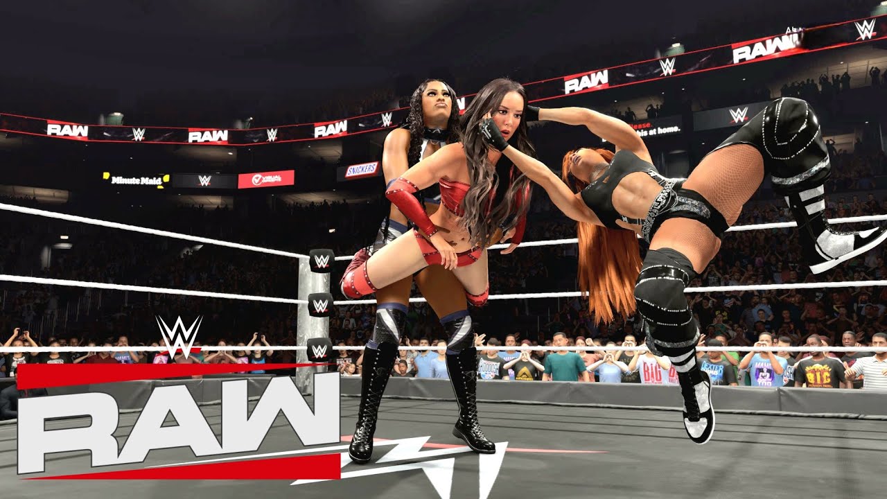 WWE 2K25 RAW - THE META-FOUR VS CHELSEA GREEN & PIPER NIVEN -TWO ON TWO TAG MATCH