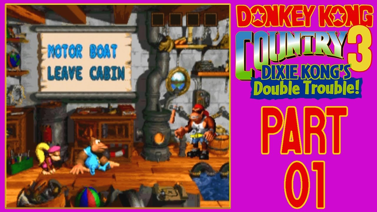 Let's Play Donkey Kong Country 3 (103%) (Part 1) - The Northern Kremisphere
