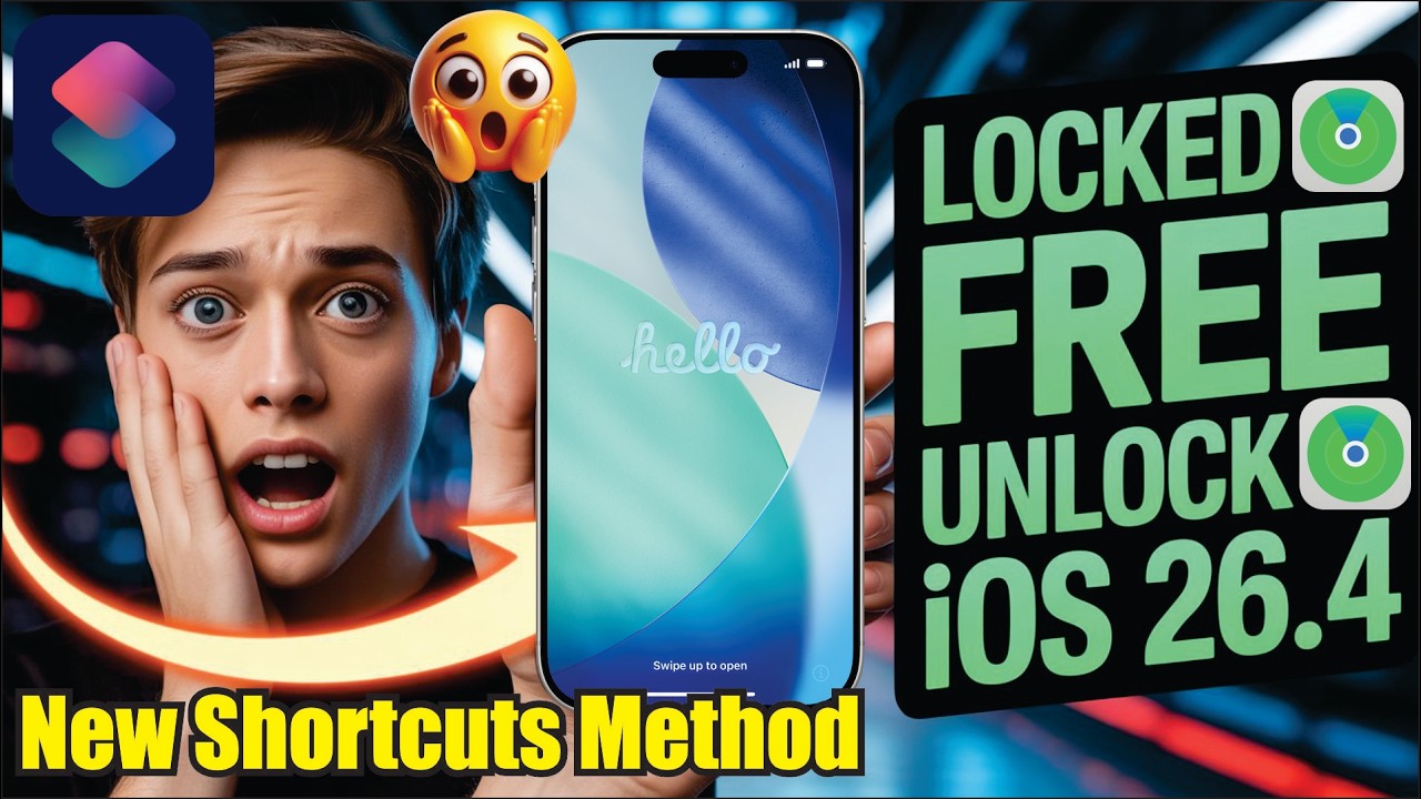 iPhone iOS 26.4 iCloud Bypass FREE 🔥 New Shortcuts Method (2026)