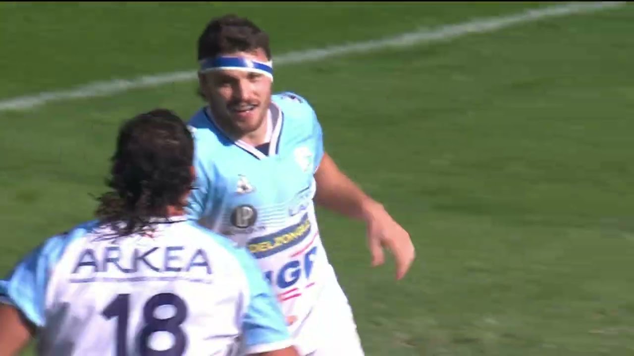 TOP 14 - Essai de Mateo CARRERAS 2 (AB) - Aviron Bayonnais - ASM Clermont