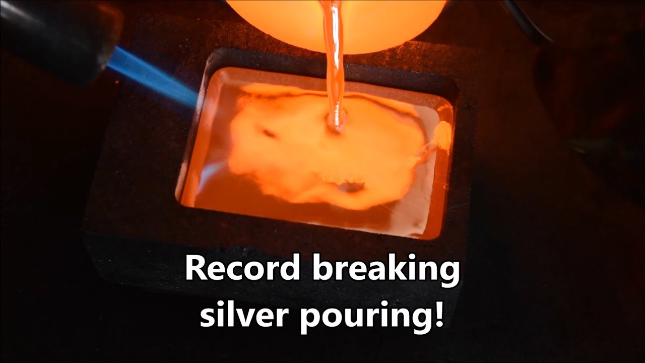 Join me as I LIVE pour a Record Breaking Silver Bar - My biggest pour to date!
