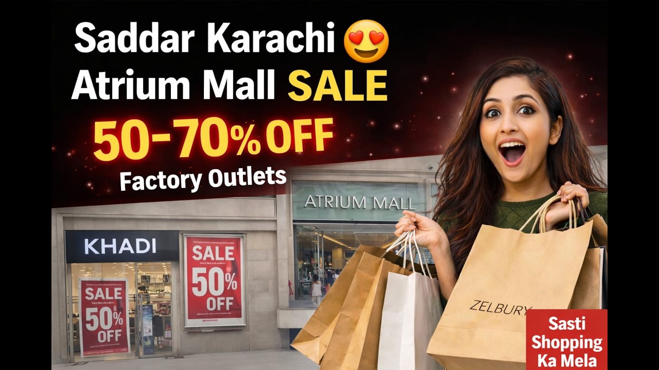 Khaadi & Sapphire 50% OFF! 🔥 Atrium Mall Karachi Mega Sale 2026 | Factory Outlets