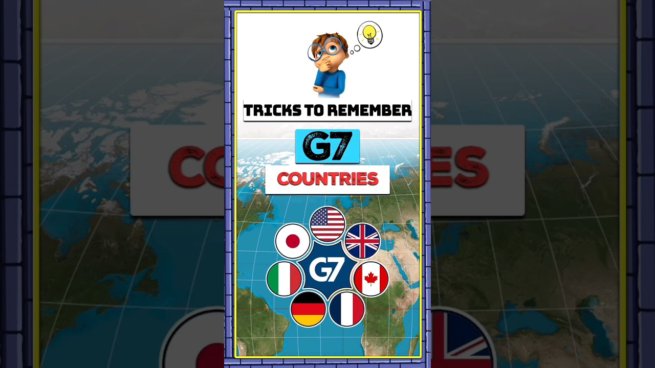 Tricks to Learn G7 Countries | Group 7 Countries #g7countries #upsc