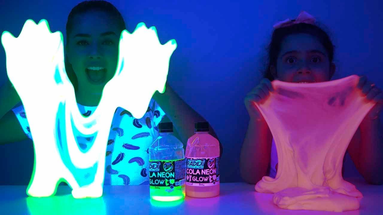 MEGA SLIME NEON QUE BRILHA NO ESCURO