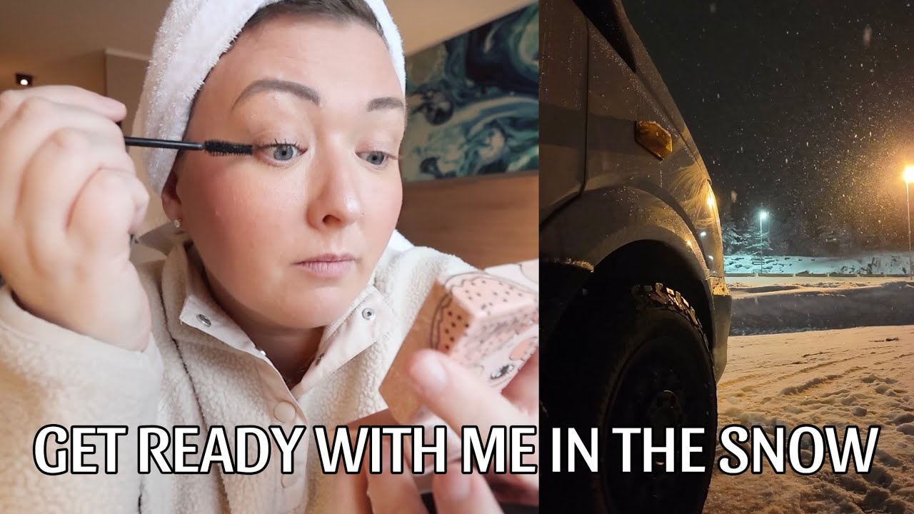GET READY WITH ME AT A SWEDISH SPA & A SCARY DRIVE INTO A SNOW STORM!