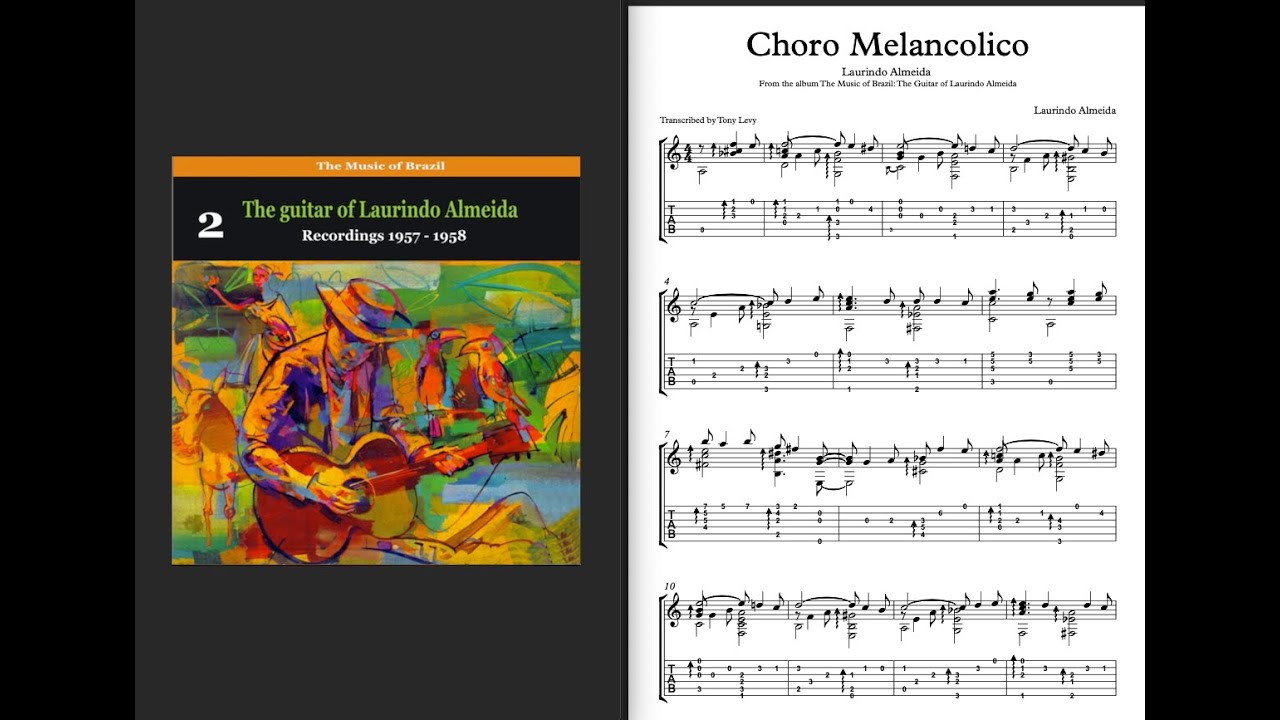 Choro melancolico - Laurindo Almeida (Transcription)
