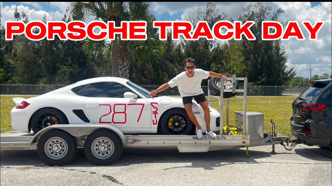 TRACK DAY WITH MY 987 PORSCHE CAYMAN (autocross with BC Coilovers)
