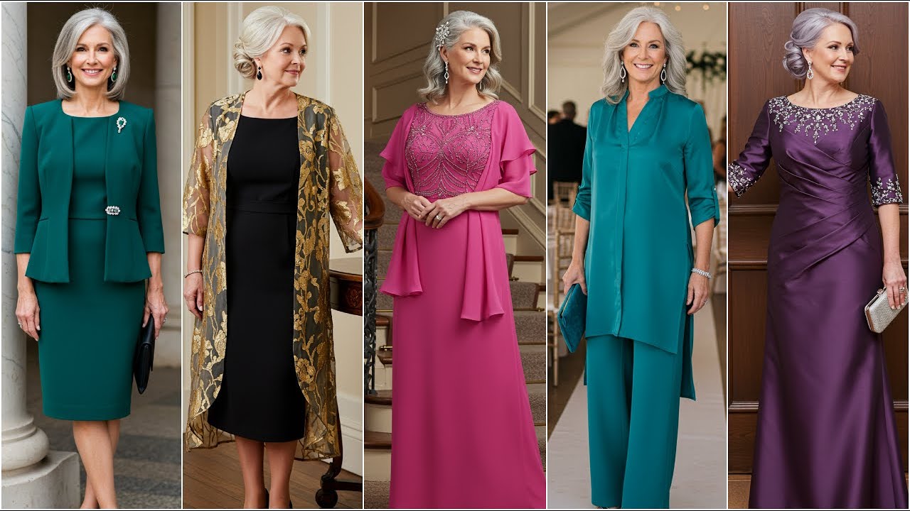 Most Popular Mother of The Bride Outfits for Over 70s- Dress Ideas for An Elegant Wedding Party Look
