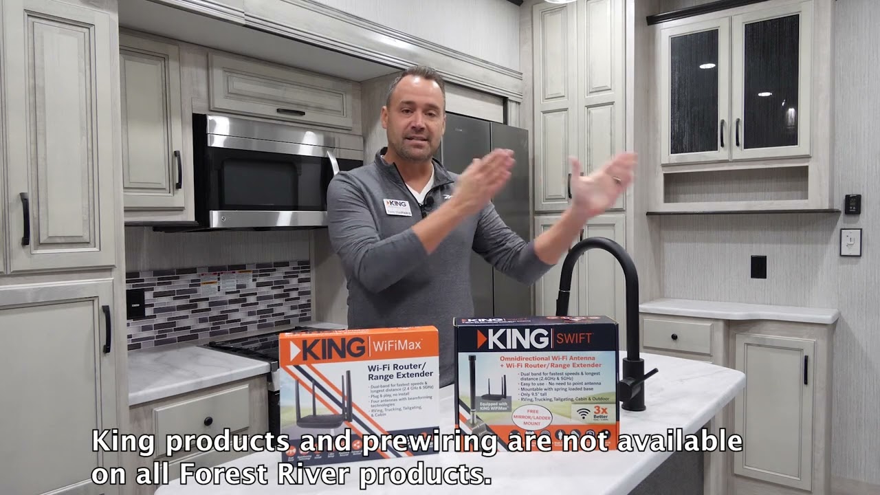 King Wi-FiMax Wi-Fi Router and King Swift Omnidirectional Wi-Fi Antenna