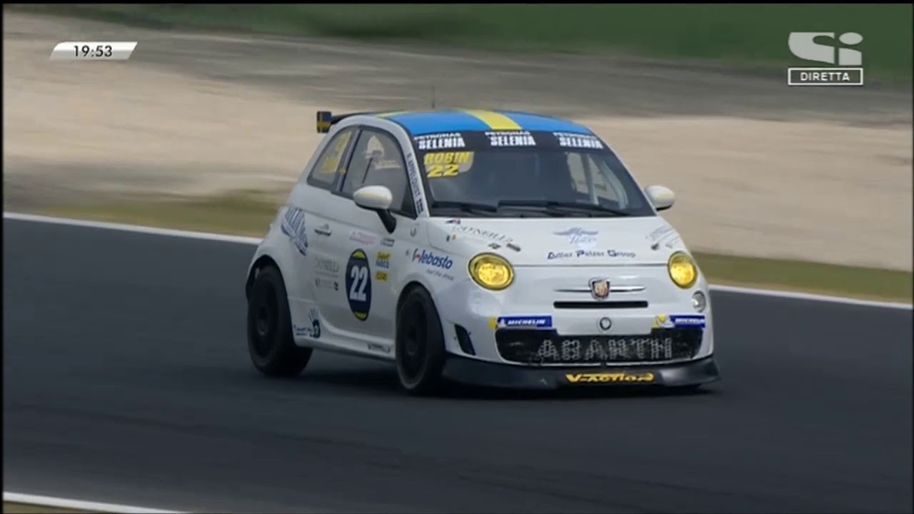 Trofeo Abarth Italia 2018. Race 1 Autodromo Vallelunga Piero Taruffi. Full Race