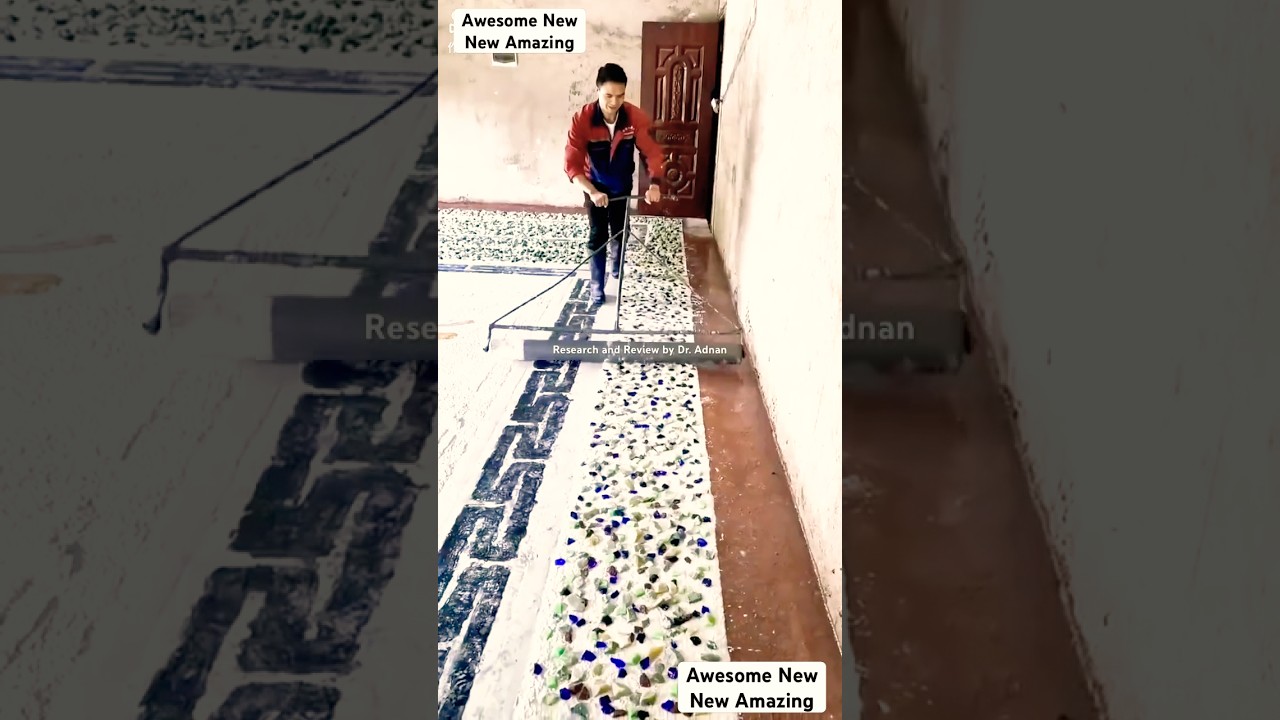 Beautiful marble chips floor design for Home decoration #marble #chips #marbleseries #home #flooring