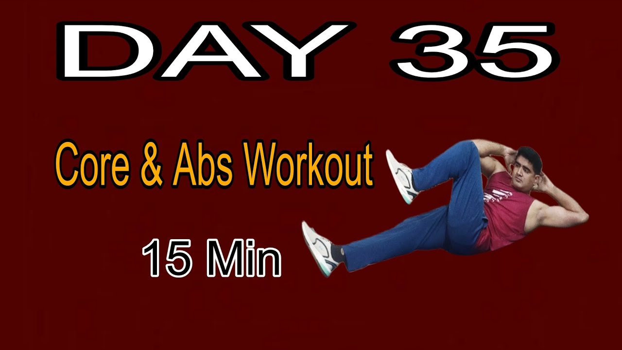 Day 35 | 15 min. Abs Home Workout | Core Control | 90 Days Fitness Transformation Challenge