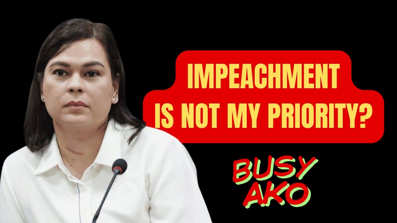 IMPEACHMENT HINDI PRIORITY NI VP SARA. POLITICAL STRATEGY BA ITO? #attybuenoexplains