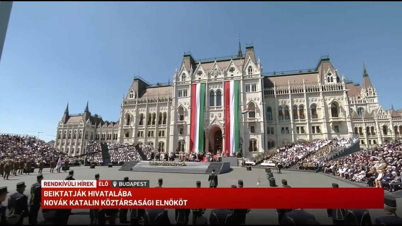 Novák Katalin köztársasági elnök beiktatásán a Magyar Nemzeti Táncegyüttes fellépése