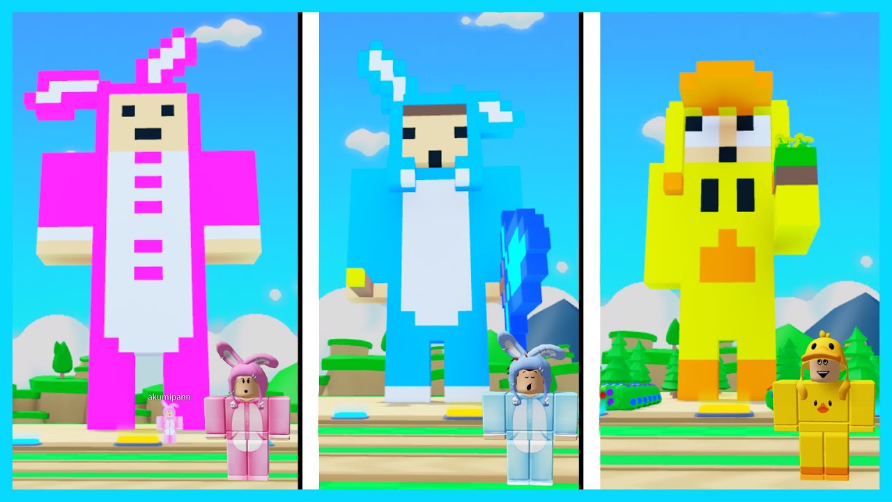 MIPAN & ZUZUZU Tantangan Buat Patung Karakter Sendiri Yang Besar! ROBLOX