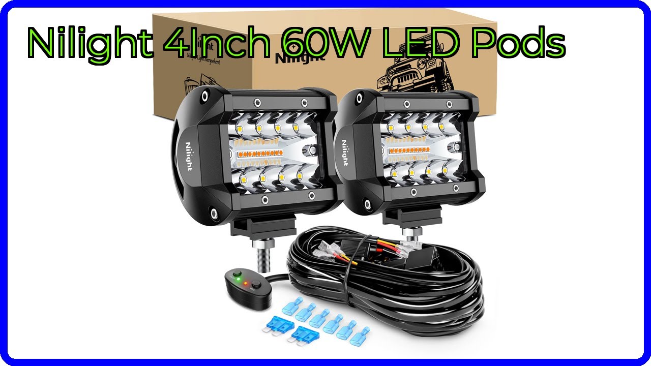 REVIEW (2026): Nilight 4Inch 60W LED Pods. ESSENTIAL details.