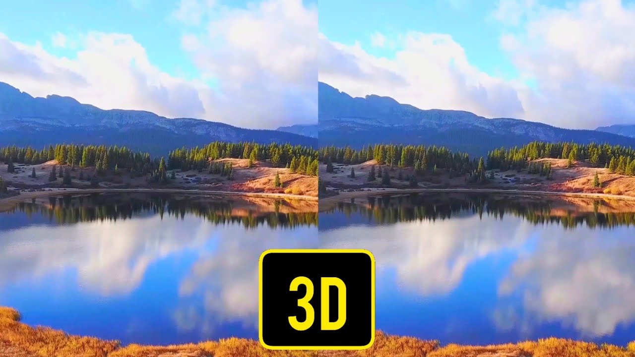 3D SBS | Drone Footage of Beautiful Nature Scenery | VR Side by Side