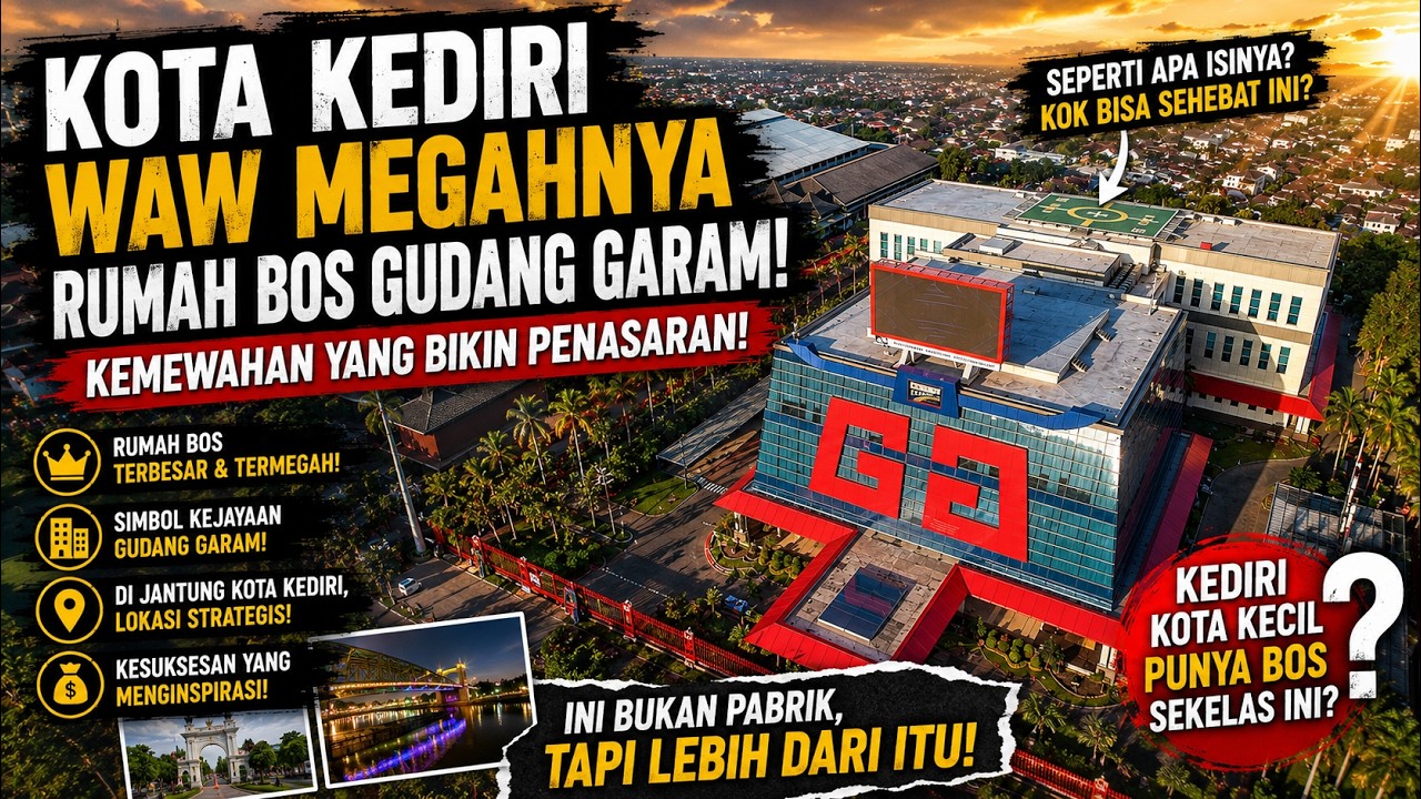 SANGAT MEGAH !!! INILAH KONDISI TERKINI KOTA TERKAYA DI JAWA TIMUR | KOTA KEDIRI