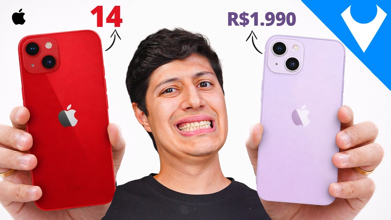 MUDOU! iPhone 13 vs iPhone 14 Qual REALMENTE vale a pena em 2026? COMPARATIVO