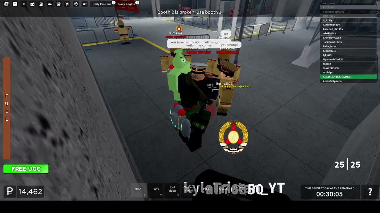 Guarding a BD that is learning (Roblox Military Simulator)