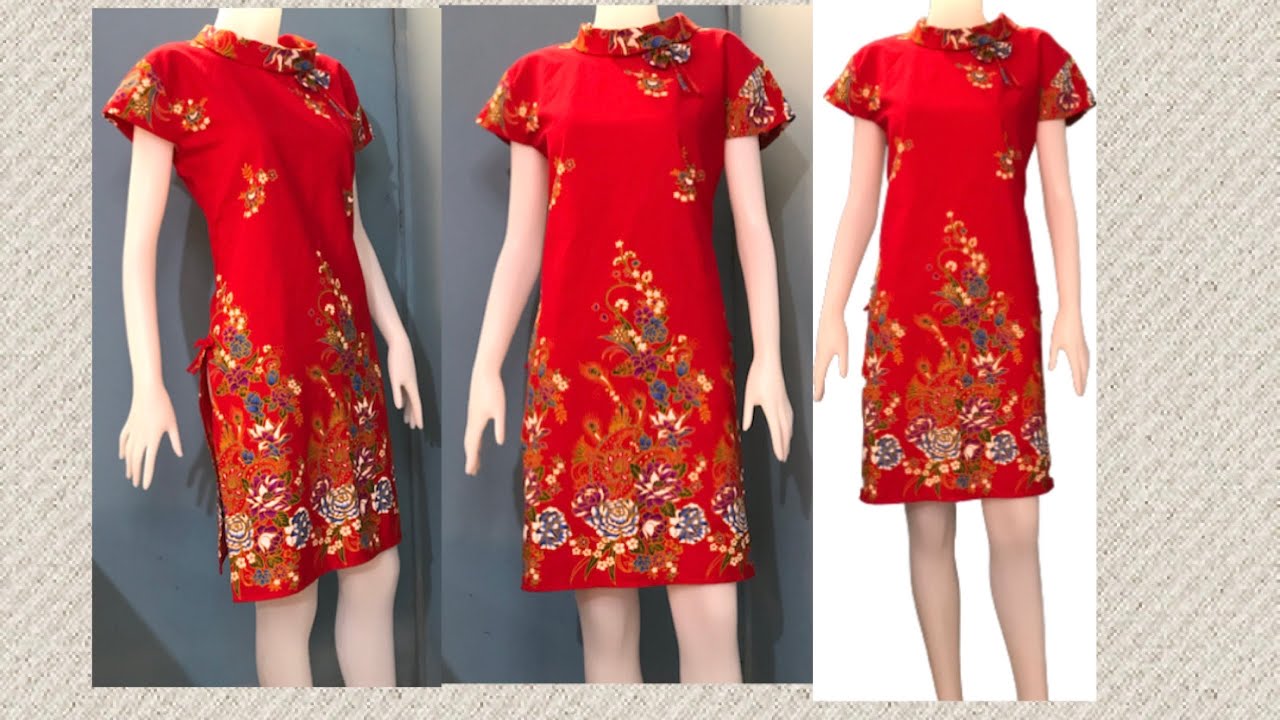 ตัดเสื้อใส่เองแบบง่ายๆ Size M ชุดแซกจากผ้าถุงHow to make a simple dress by Jane