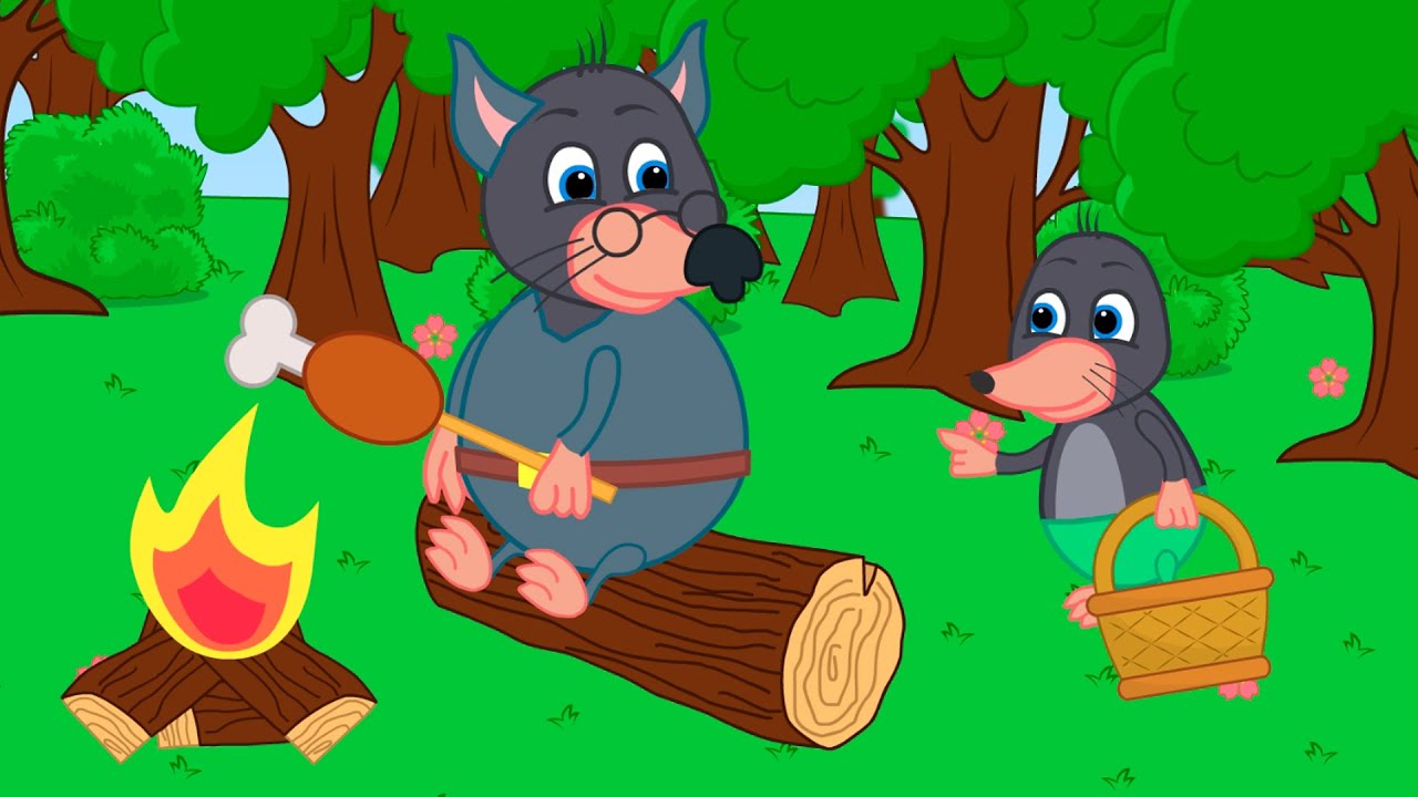 Benny Mole em Português Brasil - O lobo me convidou para um piquenique Desenho Infantil