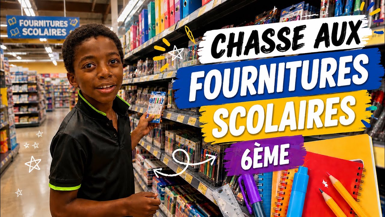 CHASSE AUX FOURNITURES SCOLAIRES 2026 ⚡️6&egrave;me⚡️