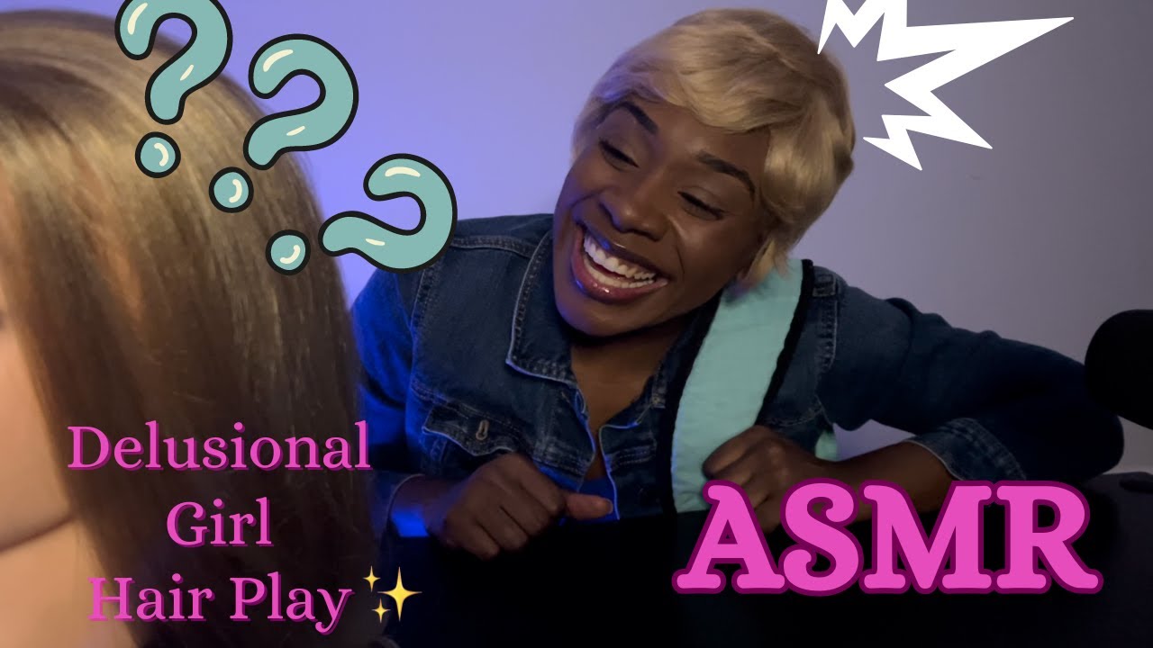 ASMR | Obsessed Girl Does You Hair In Class😳| EXTREME Delusion 💇‍♀️ | Hair Play | Role Play 💕
