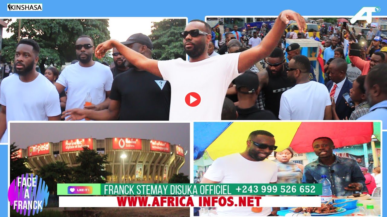 MAÎTRE GIMS VISITE LE STADE DE MARTYRS DE KINSHASA, ET LE MONUMENT DE PAPA WEMBA POUR SON CONCERT...